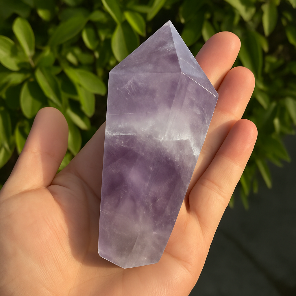 ByLuva Amethyst Tower Point – Spiritual Clarity, Intuition & Crown Chakra Healing