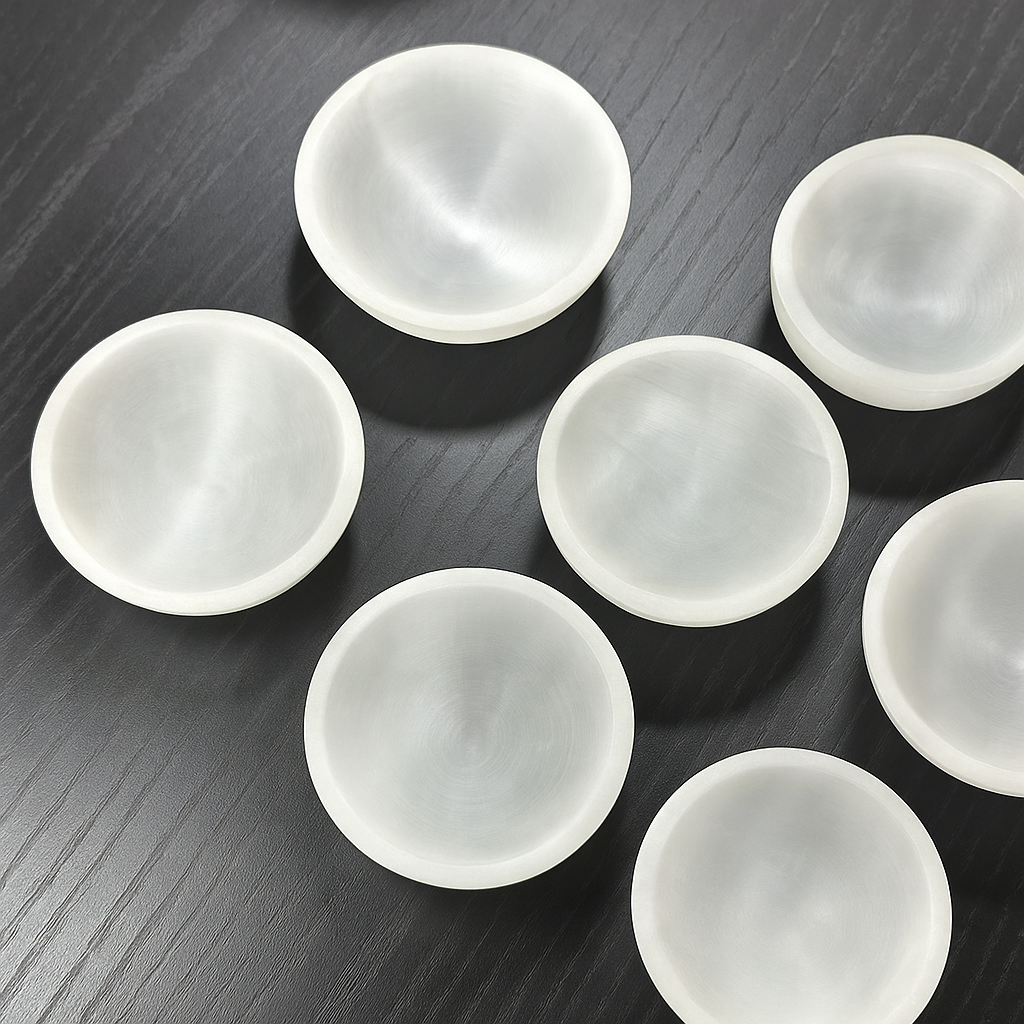 ByLuva Selenite Charging Bowl – Cleanse & Recharge Your Crystals Naturally