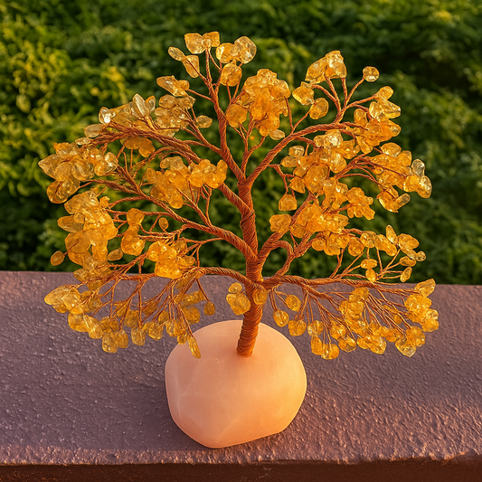 ByLuva Citrine Gemstone Tree – Abundance, Confidence & Solar Plexus Energy