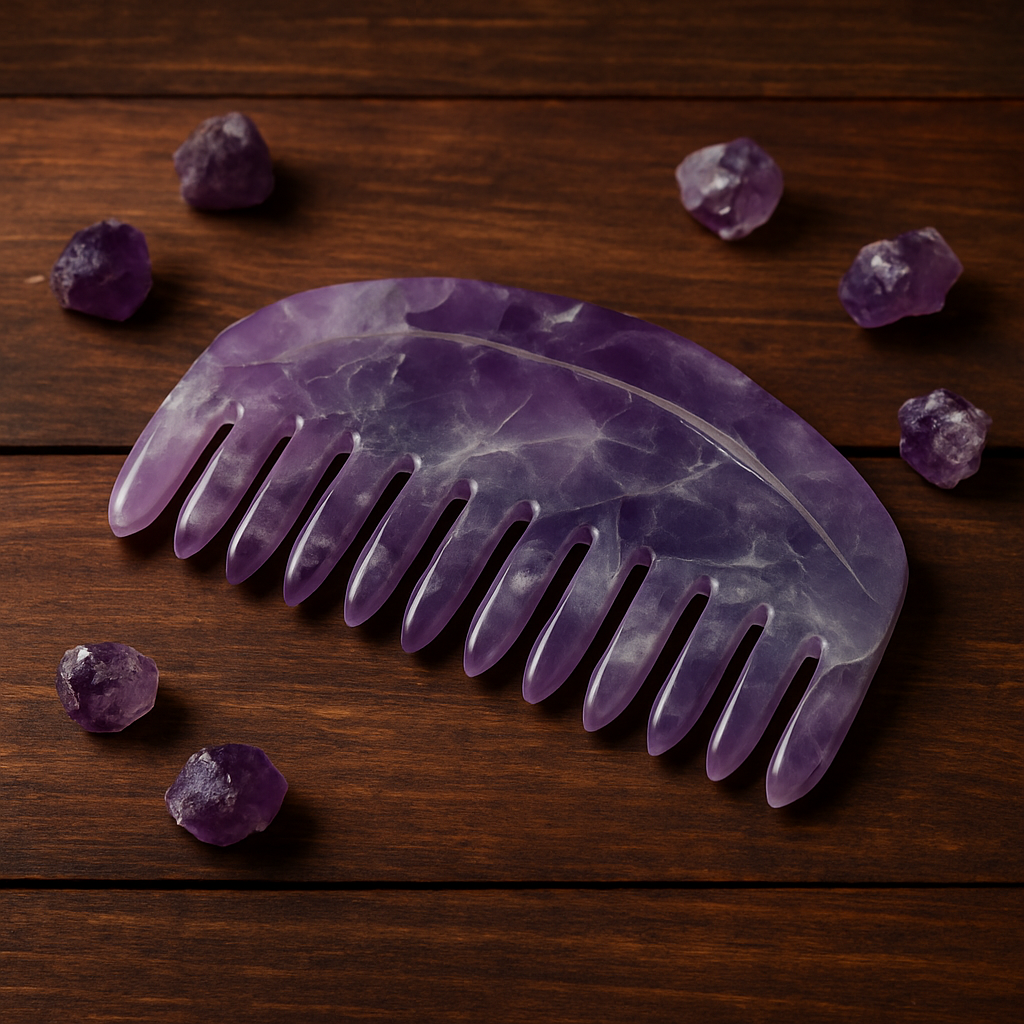 ByLuva Amethyst Comb – Energy Healing for Hair & Mind