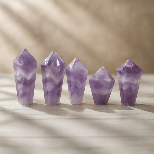 ByLuva Amethyst Tower Point – Spiritual Clarity, Intuition & Crown Chakra Healing